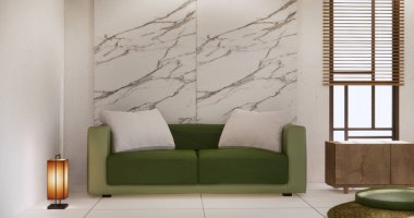 koltuk minimalist tasarım oturma odası muji tarzı