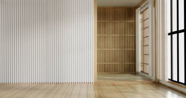 Japonya tarzı büyük yaşam alanı lüks oda japan tarzı dekorasyon.