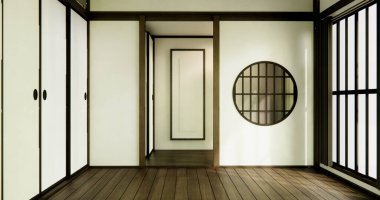 Japonya tarzı büyük yaşam alanı lüks oda japan tarzı dekorasyon.