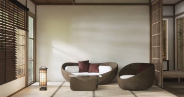 koltuk minimalist tasarım muji tarzı 3D görüntüleme