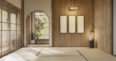 Tatami sahnesi, Japon tarzı geleneksel oda paspası..