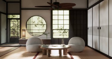 Model yap, Japon boş oda tatami paspası en güzelini tasarlıyor..