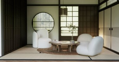 Model yap, Japon boş oda tatami paspası en güzelini tasarlıyor..