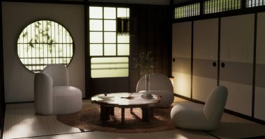 Model yap, Japon boş oda tatami paspası en güzelini tasarlıyor..