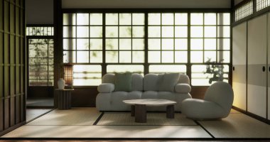 Model yap, Japon boş oda tatami paspası en güzelini tasarlıyor..