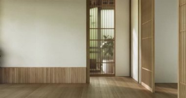 Japon koltuğu minimalist tasarımı muji 3D görüntüleme