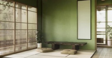 Japon koltuğu minimalist tasarımı muji 3D görüntüleme