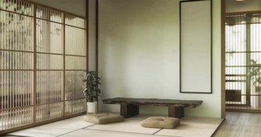 Japon koltuğu minimalist tasarımı muji 3D görüntüleme