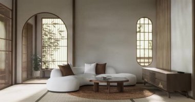 Modern dekorasyonlu modern minimalist oda modelleri modern tarz, boş oda işleri.