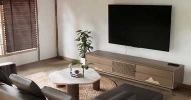 Modern dekorasyonlu modern minimalist oda modelleri modern tarz, boş oda işleri.