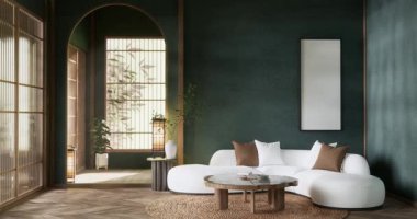 Modern dekorasyonlu modern minimalist oda modelleri modern tarz, boş oda işleri.