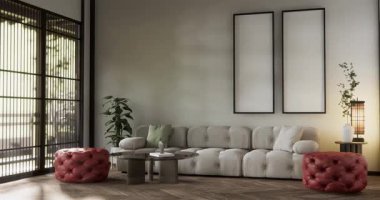 Modern dekorasyonlu modern minimalist oda modelleri modern tarz, boş oda işleri.