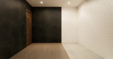 Modern dekorasyonlu modern minimalist oda modelleri modern tarz, boş oda işleri.