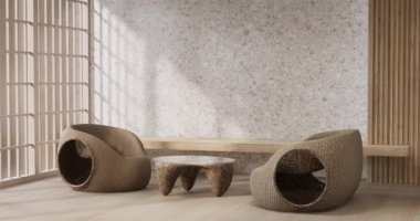 Modern dekorasyonlu modern minimalist oda modelleri modern tarz, boş oda işleri.