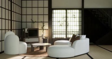 Modern dekorasyonlu modern minimalist oda modelleri modern tarz, boş oda işleri.