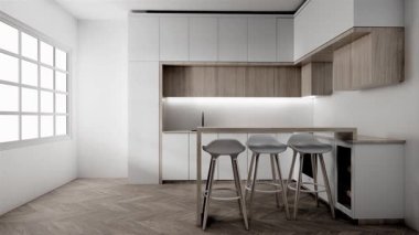 Modern dekorasyonlu modern minimalist oda modelleri modern tarz, boş oda işleri.