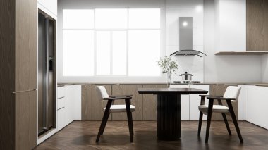 Mutfak seti şeklindeki masayı düzenle