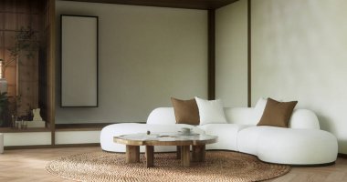 koltuk minimalist tasarım muji tarzı 3D görüntüleme
