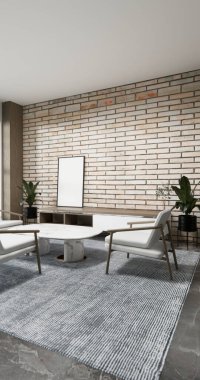 koltuk minimalist tasarım muji tarzı 3D görüntüleme