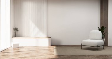 Oturma odasında, arka plan 33D işlemeli, süslemeli bir kanepe var.