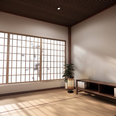 Kabine tasarımı, dünya ahşap odasının iç tasarımı, modern tarz 3D tasarımı.