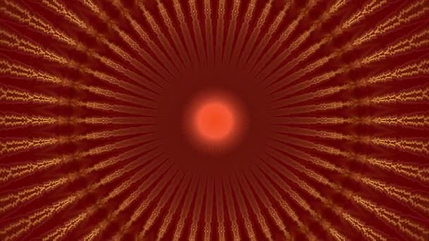 Bright Red Sun Rays Emanating Center Frame Animated Background Club — Stock Video