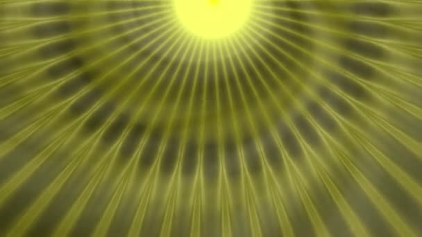 Sun Spiral Haze Sun Top Center Point Rays Diverge Mirror — 비디오