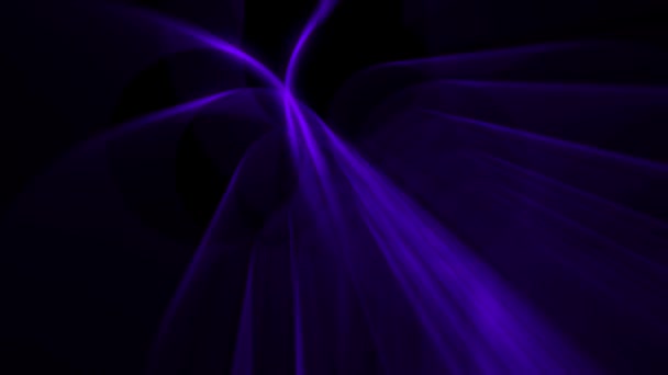 Fasciculele Cilindrice Violet Lumină Mișcă Fundal Întunecat Fundal Animat Video — Videoclip de stoc