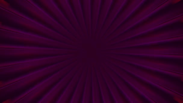 Rayos Luminosos Tonos Rosa Púrpura Emanan Del Centro Del Marco — Vídeos de Stock
