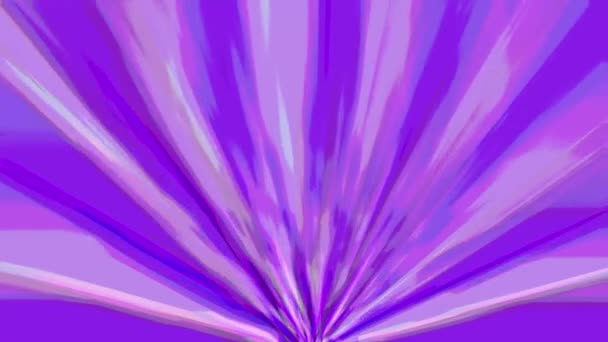 Violette Blauwe Lichtstralen Komen Uit Het Onderste Middelpunt Van Het — Stockvideo