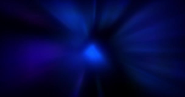 Синие Лучи Света Мерцают Тёмном Фоне Анимированный Фон Клубное Видео — стоковое видео