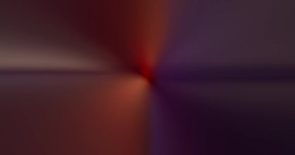 Feixes Multicoloridos Luz Brilham Movem Espaço Tridimensional Emergindo Centro Fundo — Vídeo de Stock