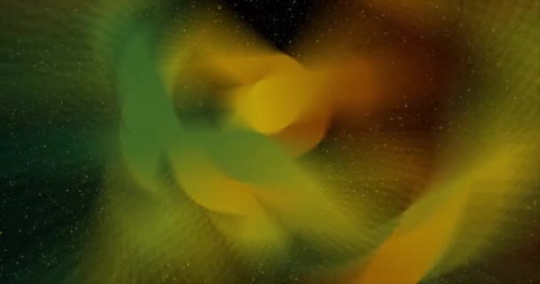 Різнокольорові Промені Світла Рухаються Переплітаються Тлі Зірок Літають Космосі Анімоване — стокове відео