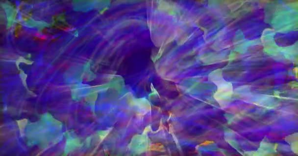 Raze Lumină Nuanțe Mișcare Violet Albastru Verde Creând Efectul Unui — Videoclip de stoc