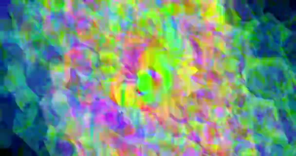 Raios Embaçados Multicoloridos Luz Movem Constantemente Criando Efeito Água Vídeo — Vídeo de Stock