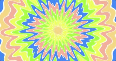 Çok renkli animasyon arka plan ve kulüp videosu. Meditasyon videosu. Sonsuz döngü. Bir döngü
