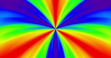 Çok renkli animasyon arka plan ve kulüp videosu. Meditasyon videosu. Sonsuz döngü. Bir döngü