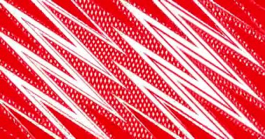 Kırmızı ve beyaz renkli hareket eden zikzaklar. Animasyon arka plan ve kulüp videosu. Meditasyon videosu. Sonsuz döngü. Döngü