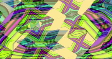 Renkli animasyon arka plan ve kulüp videoları. Meditasyon videosu. Kusursuz döngü. Döngü