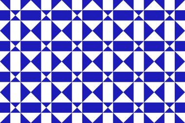 Mavili Meksikalı kusursuz geometrik desen. Meksika seramik fayansı. Vektör çizimi. Mozaik tasarım sanatı.