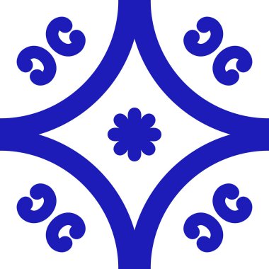 Çiçekli Meksika talavera seramiği. Puebla 'dan geleneksel fayanslar. Vektör çizimi. Mozaik tasarım sanatı.