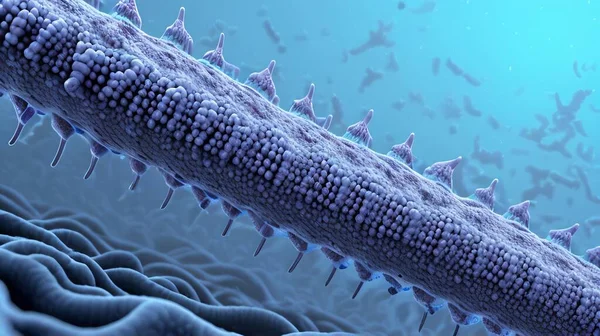 Marburg virus disease concept, virus illustration idea 3d rendering.
