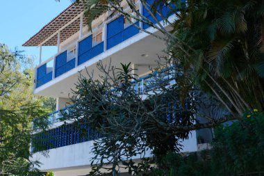 Ouro Preto, Brezilya - 3 Mayıs 2024: Brezilyalı mimar Oscar Niemeyer tarafından tasarlanan Grande Hotel Ouro Preto