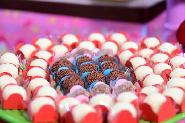 Decoración Fiestas Infantiles Helados Pasteles Chocolate Dulces Machimelo — Foto de Stock