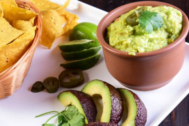 Guacamole Avokado Dizini Domates Domatesli Limonlu Tipik Meksika Tex Mex