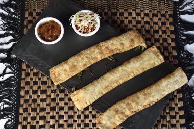 et ve peynir, brasilian gıda ile doldurulmuş adil pasta