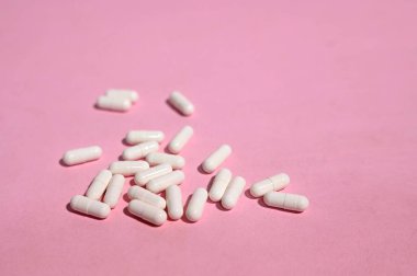 medicine pills medicine disease control treatment medical pharmaceutical health capsules isolated with blur in the background