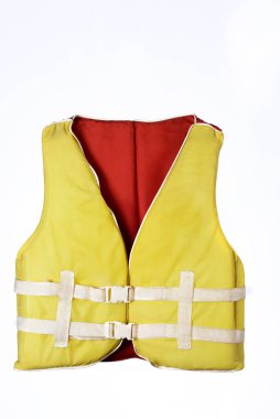 Yellow life jacket safety equipment drowning shipwreck water buoy
