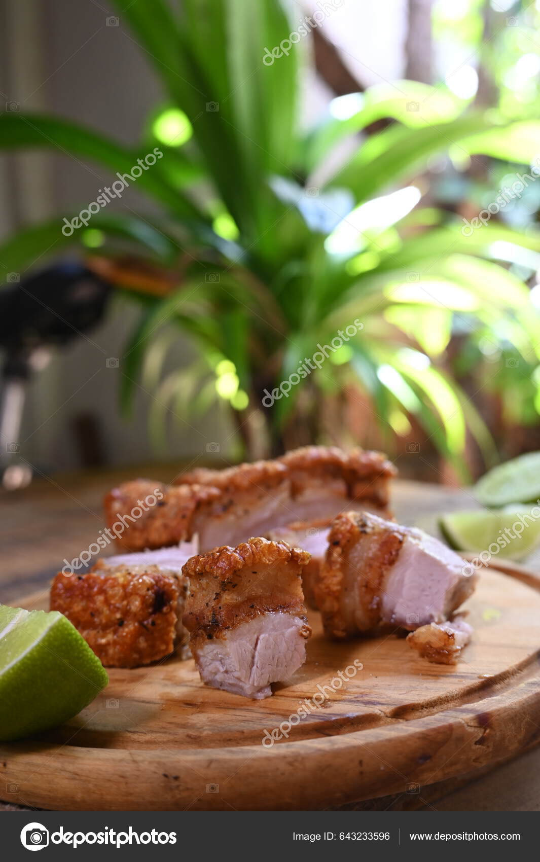 Pork Rinds Pururuca Fried Pork Skin Pork Panceta Brazilian Food Stock