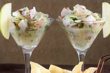 soğan limon biberli balık ceviche